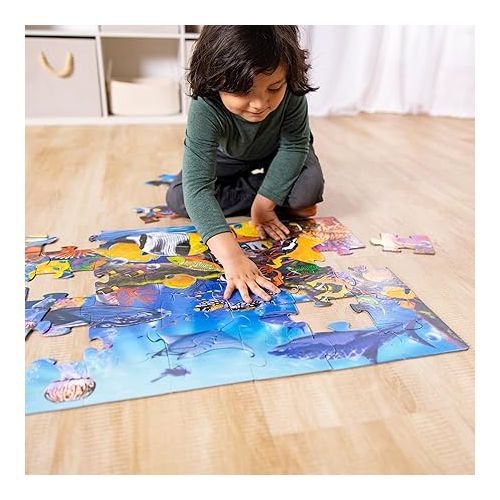  Melissa & Doug Underwater Ocean Floor Puzzle (48 pcs, 2 x 3 feet) - FSC Certified