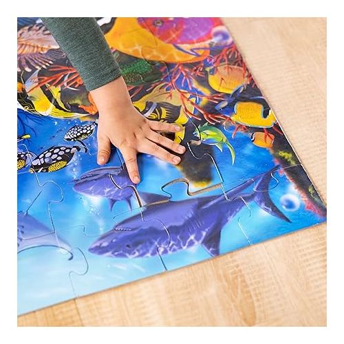  Melissa & Doug Underwater Ocean Floor Puzzle (48 pcs, 2 x 3 feet) - FSC Certified