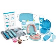 Melissa & Doug Super Smile Dentist Kit With Pretend Play Set of Teeth And Dental Accessories (25 Toy Pieces) - Pretend Dentist Play Set, Dentist Toy, Dentist Kit For Kids Ages 3+