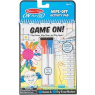 Melissa & Doug Reusable Wipe-Off Travel Game Pad with Markers - For Ages 6+