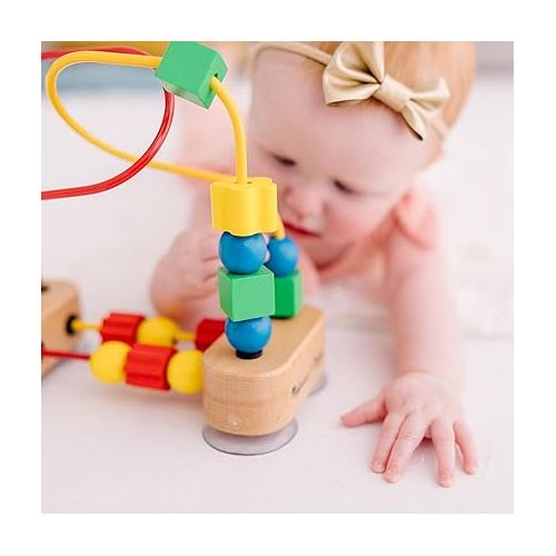  Melissa & Doug First Bead Maze - Wooden Educational Toy for Floor, High Chair, or Table - Infant Maze Toy, Bead Maze Toys For Toddlers And Babies 4.2 x 7 x 8.6 inches ; 1.3 pounds