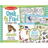 Melissa & Doug Seek and Find Sticker Pad, Animals (400+ Stickers, 14 Scenes to Color) - Search And Find Sticker Pads, Arts And Crafts Activity For Kids Ages 4+ - FSC-Certified Materials