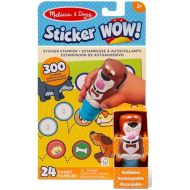 Melissa & Doug Sticker WOW!™ 24-Page Activity Pad and Sticker Stamper, 300 Stickers, Arts and Crafts Fidget Toy Collectible Character - Dog Creative Play Travel Toy for Girls and Boys 3+