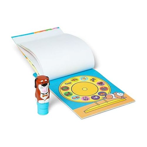  Melissa & Doug Sticker WOW!™ 24-Page Activity Pad and Sticker Stamper, 300 Stickers, Arts and Crafts Fidget Toy Collectible Character - Dog Creative Play Travel Toy for Girls and Boys 3+