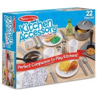 Melissa & Doug 22-Piece Play Kitchen Accessories Set - Utensils, Pot, Pans, and More