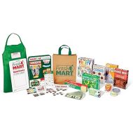 Melissa & Doug Fresh Mart Grocery Store Play Food and Role Play Companion Set - Kids Pretend Grocery Shopping For Kids Ages 3+