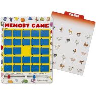 Melissa & Doug Flip to Win Travel Memory Game - Wooden Board, 7 Double-Sided Cards Games, Road Trip Essentials For Kids, Hangman Toddlers And Kids 5+