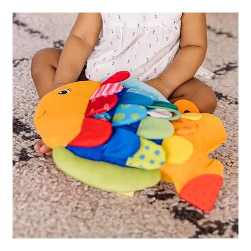  Melissa & Doug Flip Fish Soft Baby Toy - Tummy Time Sensory Toy with Taggies for Infants