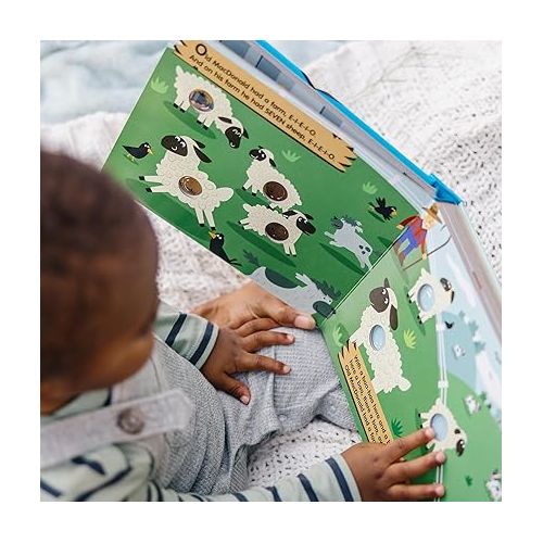  Melissa & Doug Children's Book - Poke-a-Dot: Old MacDonald’s Farm (Board Book with Buttons to Pop) - FSC Certified