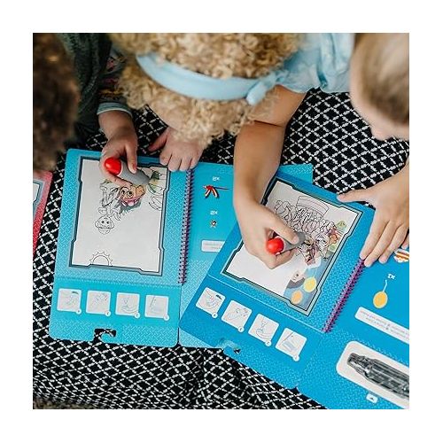  Melissa & Doug Water Wow! - Skye, Chase, Marshall Water Reveal Travel Activity Pads - PAW Patrol-Themed Reusable No-Mess for Kids (Pack of 3)