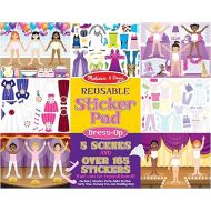 Melissa & Doug Reusable Sticker Pad: Dress-Up - 165+ Stickers Removable Stickers, Kids Fashion Activities, Restickable Book For Ages 3+