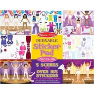 Melissa & Doug Reusable Sticker Pad: Dress-Up - 165+ Stickers Removable Stickers, Kids Fashion Activities, Restickable Book For Ages 3+