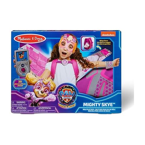  Melissa & Doug PAW Patrol™ The Mighty Movie Mighty Skye Role Play Pack with Wings for Toddlers and Kids Age 3+