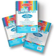 Melissa & Doug Mini Sketch Pad of Paper (6 x 9 inches) - 50 Sheets, 3-Pack - Drawing Paper, Drawing And Coloring Pad For Kids, Art Paper For Kids