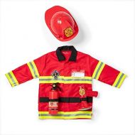 Melissa & Doug Fire Chief Role Play Dress-Up Set - Pretend Fire Fighter Outfit With Realistic Accessories, Firefighter Costume For Kids And Toddlers Ages 3+