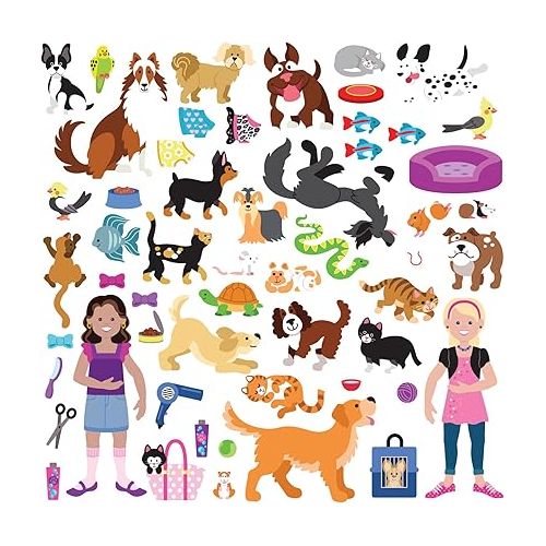  Melissa & Doug Pet Shop Puffy Sticker Set With 115 Reusable Stickers - FSC Certified