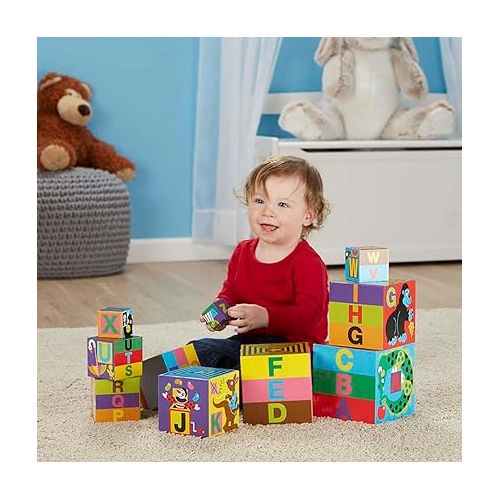  Melissa & Doug Deluxe 10-Piece Alphabet Nesting and Stacking Blocks - FSC Certified