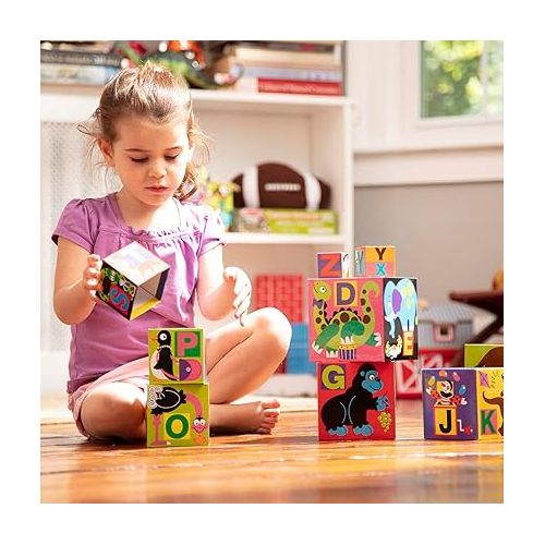  Melissa & Doug Deluxe 10-Piece Alphabet Nesting and Stacking Blocks - FSC Certified