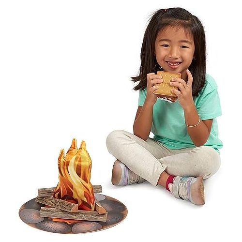  Melissa & Doug Let's Explore Campfire S'Mores Play Set - Play Campfire Sets For Kids Ages 3+