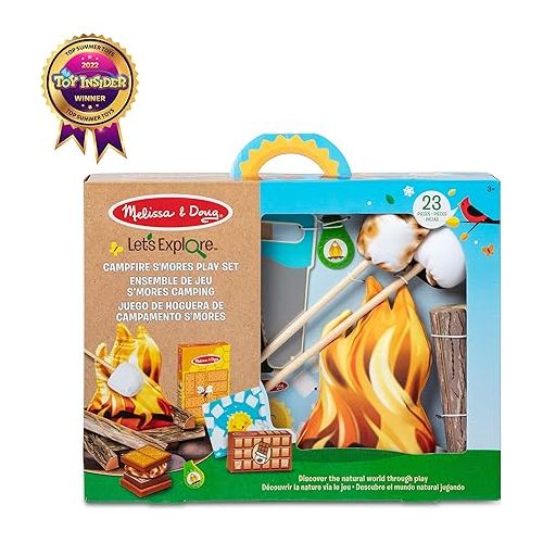  Melissa & Doug Let's Explore Campfire S'Mores Play Set - Play Campfire Sets For Kids Ages 3+