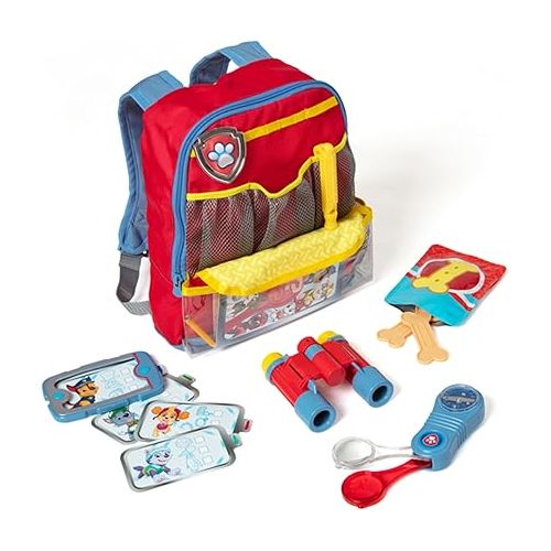  Melissa & Doug PAW Patrol Pup Backpack Role Play Set (15 Pieces) - PAW Patrol Adventure Pack, Toys, Pretend Play Outdoor Gear