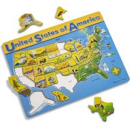 Melissa & Doug USA Map Wooden Puzzle (45 pcs)