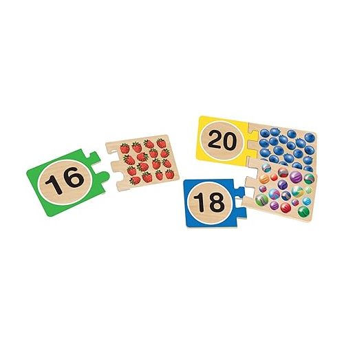  Melissa & Doug Self-Correcting Number Puzzles, Developmental Toy, Motor Skills, 3+, Gift for Boy or Girl