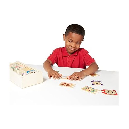  Melissa & Doug Self-Correcting Number Puzzles, Developmental Toy, Motor Skills, 3+, Gift for Boy or Girl