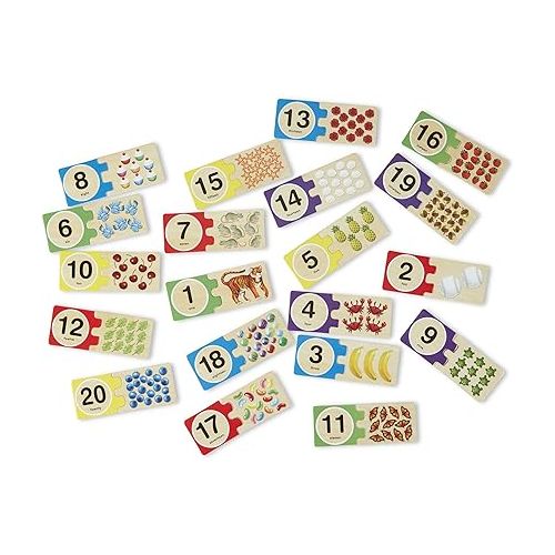  Melissa & Doug Self-Correcting Number Puzzles, Developmental Toy, Motor Skills, 3+, Gift for Boy or Girl