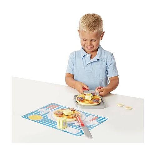  Melissa & Doug Flip and Serve Pancake Set Pretend Play Play Food 3+ Gift for Boy or Girl