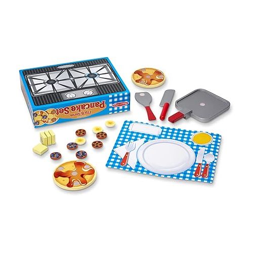  Melissa & Doug Flip and Serve Pancake Set Pretend Play Play Food 3+ Gift for Boy or Girl