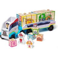 Melissa & Doug PAW Patrol Wooden ABC Block Truck (33 Pieces) - Sort And Stack Toys, Alphabet Blocks For Toddlers, Vehicle Toys For Kids Ages 3+, 34.93 cm x 17.78 cm x 10.03 cm