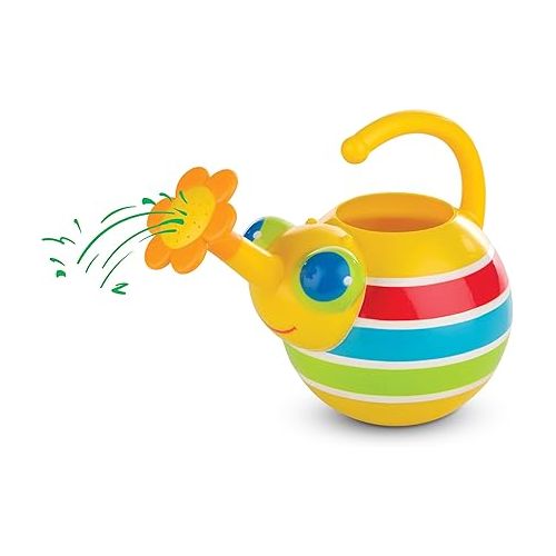  Melissa & Doug Sunny Patch Giddy Buggy Watering Can With Flower-Shaped Spout - Kid-Friendly Garden-Themed Pretend Play Watering Can For Kids