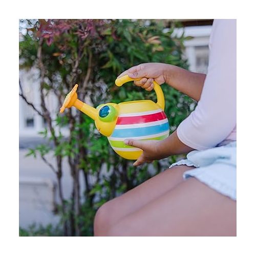  Melissa & Doug Sunny Patch Giddy Buggy Watering Can With Flower-Shaped Spout - Kid-Friendly Garden-Themed Pretend Play Watering Can For Kids