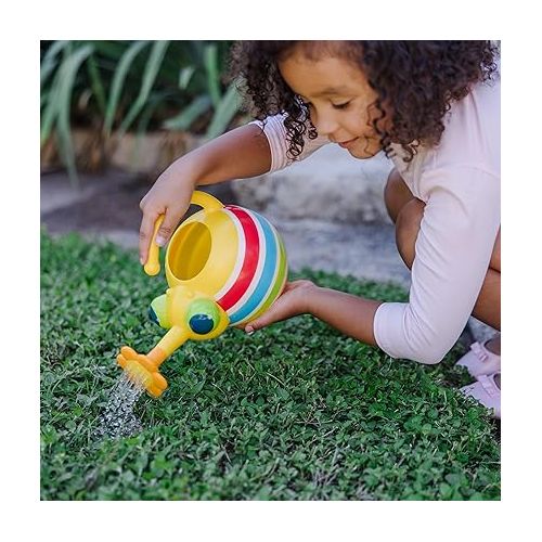  Melissa & Doug Sunny Patch Giddy Buggy Watering Can With Flower-Shaped Spout - Kid-Friendly Garden-Themed Pretend Play Watering Can For Kids