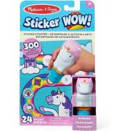 Melissa & Doug Sticker Wow!™ 24-Page Activity Pad and Sticker Stamper, 300 Stickers, Arts and Crafts Fidget Toy Collectible Character - Unicorn Creative Play Travel Toy for Girls and Boys 3+