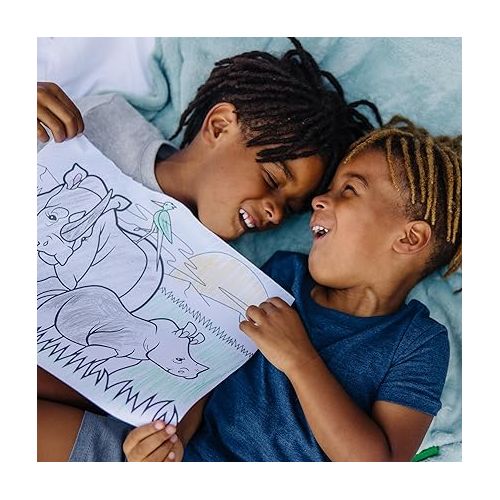  Melissa & Doug Jumbo 50-Page Kids' Coloring Pads 3-Pack - Animals, Vehicles, and Multi-Themed - FSC Certified