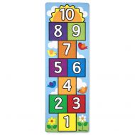 Melissa & Doug Hop & Count Hopscotch Rug (Play Space & Room Decor, Sturdy Woven Floor Rug, Durable Materials, Skid-Proof Backing, 27” H x 5.5” W x 5.5” L)
