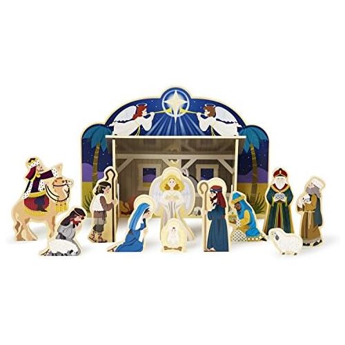  Melissa & Doug Wooden Nativity Set