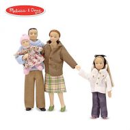 Melissa & Doug Victorian Doll Family, Dollhouse Accessories (4 Poseable Play Figures, 1:12 Scale)
