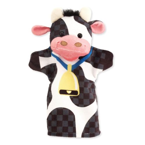  Melissa & Doug Farm Friends Hand Puppets - The Original (Set of 4 - Cow, Horse, Sheep, and Pig - Soft Plush Material, Great Gift for Girls and Boys - Kids Toy Best for 2, 3, 4, 5 a