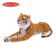 Melissa & Doug Tiger Giant Stuffed Animal (Wildlife, Soft Fabric, Beautiful Tiger Markings, Hand Crafted, 67 H x 20 W x 14 L)