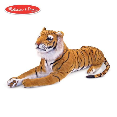  Melissa & Doug Tiger Giant Stuffed Animal (Wildlife, Soft Fabric, Beautiful Tiger Markings, Hand Crafted, 67 H x 20 W x 14 L)