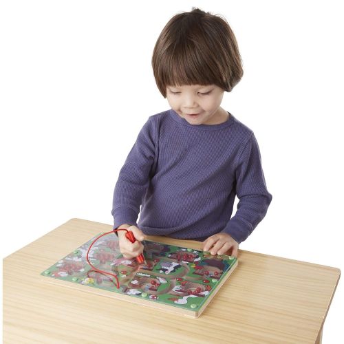  Melissa & Doug Magnetic Wand Number Maze (Developmental Toys, Wooden Activity Board, Develops Multiple Skills)