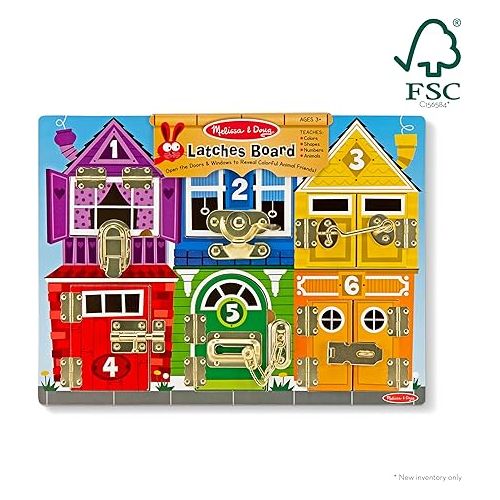  Melissa & Doug Latches Wooden Activity Board