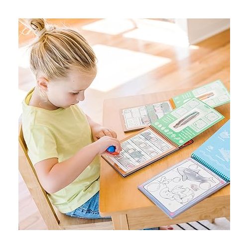  Melissa & Doug Water Wow! - Water Reveal Pad Bundle - Animals, Alphabet, Numbers and More - FSC Certified