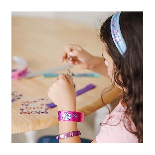  Melissa & Doug Design-Your-Own Jewelry-Making Kits - Bangles, Headbands, and Bracelets - DIY , Decorate With Stickers, Crafting Set For Kids Ages 4+