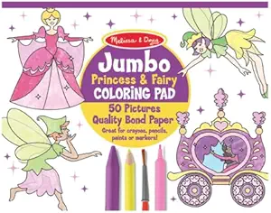 Jumbo Color Pad Princess Fairy,Melissa & Doug,Llc,4263