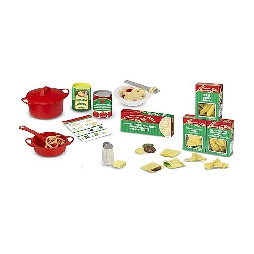  Melissa & Doug Pasta Play Set | Pretend Play | Play Food | 3+ | Gift for Boy or Girl