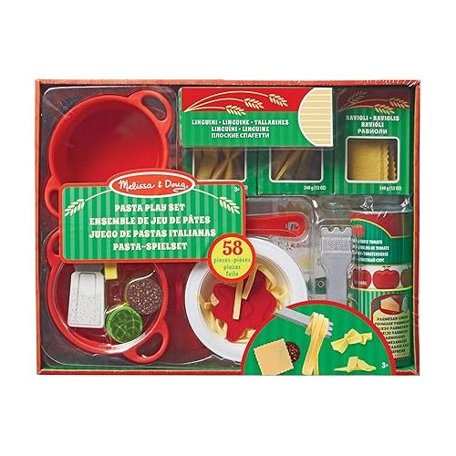  Melissa & Doug Pasta Play Set | Pretend Play | Play Food | 3+ | Gift for Boy or Girl